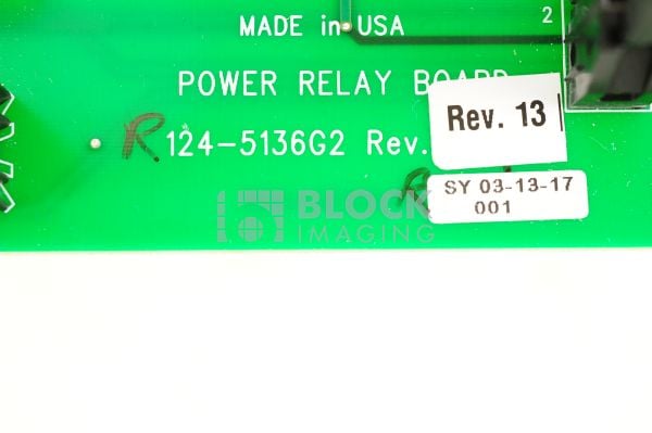 124-5136G2 NEW Power Relay Board for Del Rad Room