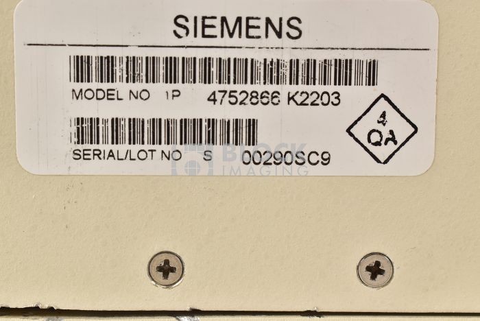 4752866 PMU Front End Electronics for Siemens Closed MRI | Block 