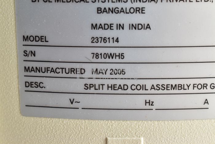 2376114 Head Coil for GE Closed MRI | Block Imaging