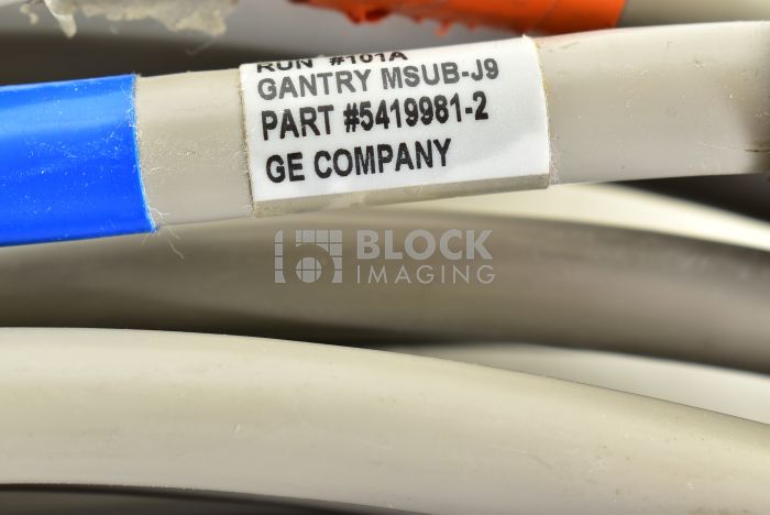 5419981-2 Console to MSUB J9 Cable for GE CT | Block Imaging 